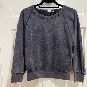 Gap Navy Space Dye Raglan Sweatshirt Size Small
